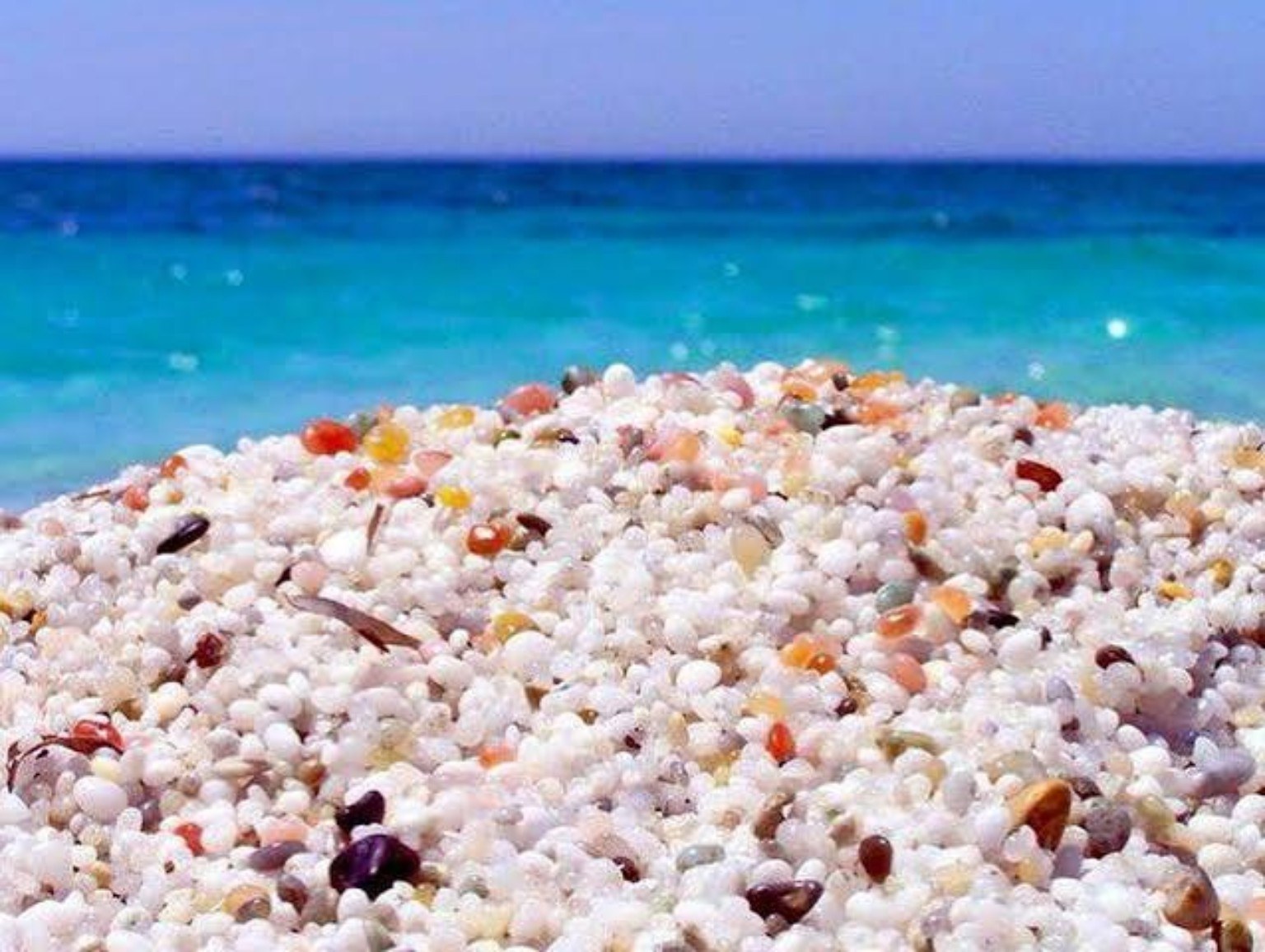 La playa de Is Arutas en Cerdeña